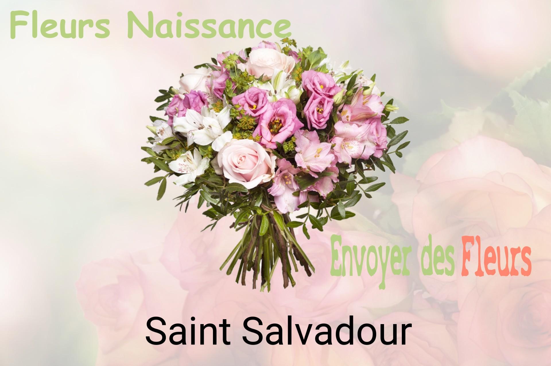 Bouquet de fleurs de naissance livré à Saint-Salvadour